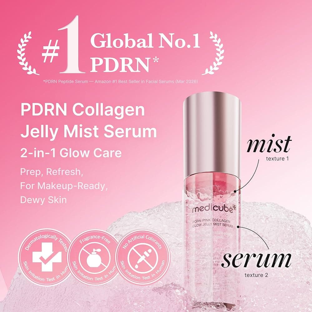 Medicube Jelly Mist Serum with Pink PDRN Collagen, 3.38 fl.oz — foto 2