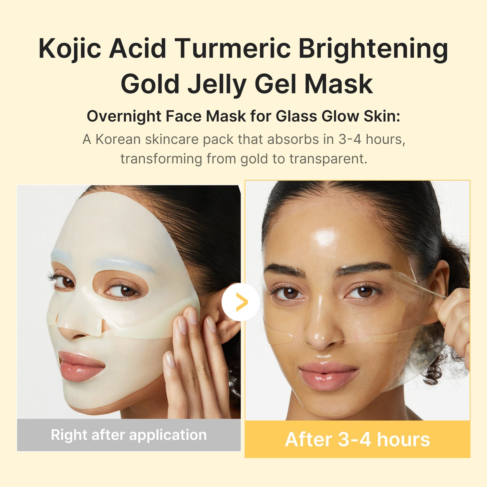 Medicube Jelly Gel Mask with Brightening Kojic Acid Turmeric, 4EA — foto 2