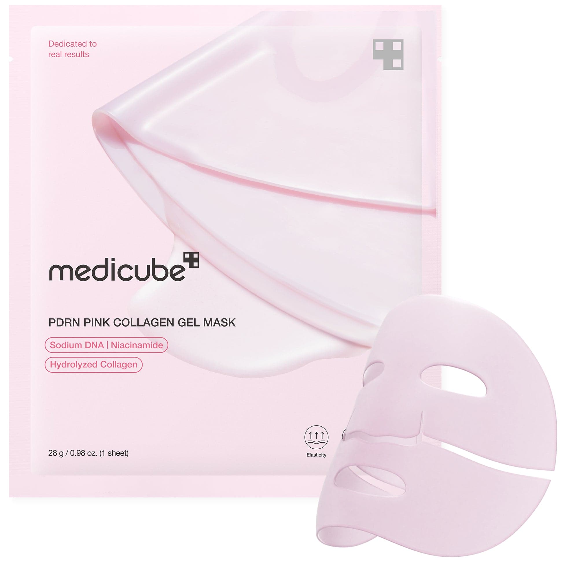 Medicube Jelly Gel Mask with Salmon DNA PDRN Pink Collagen, 4EA — foto 2