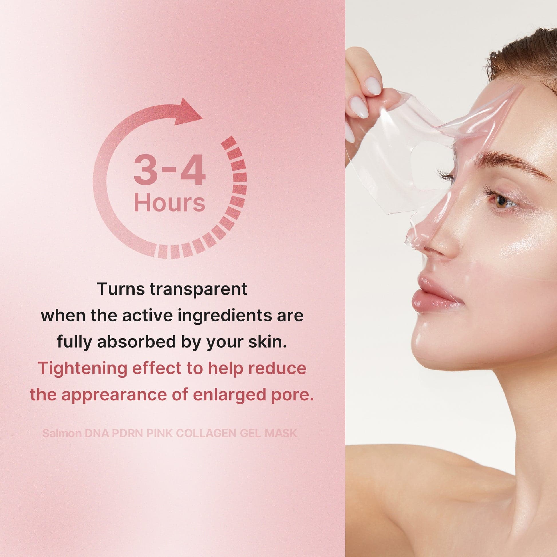 Medicube Jelly Gel Mask with Salmon DNA PDRN Pink Collagen, 4EA — foto 3