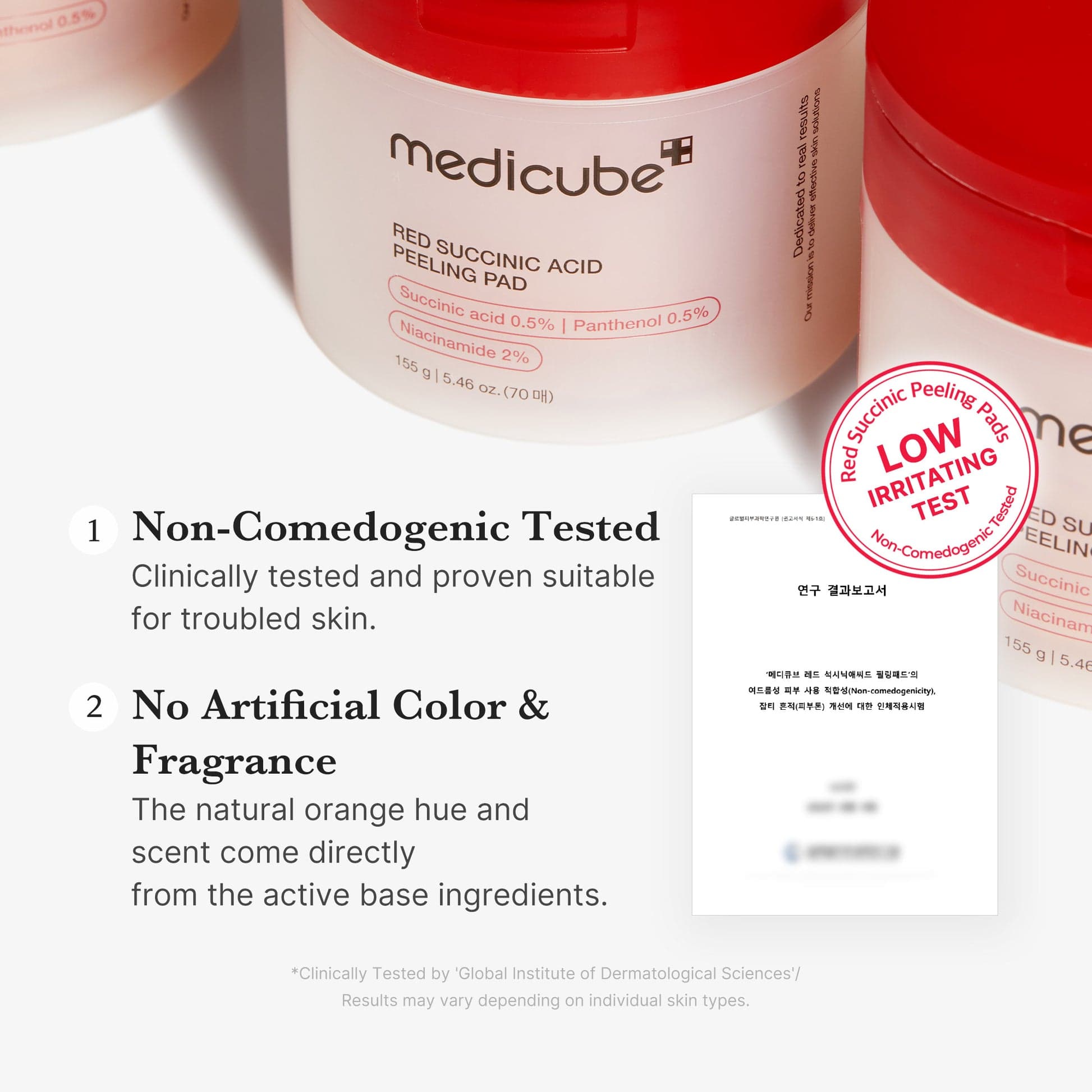 Medicube Toner Pads Red Succinic Acid Panthenol Pad for Facial Peeling — foto 3