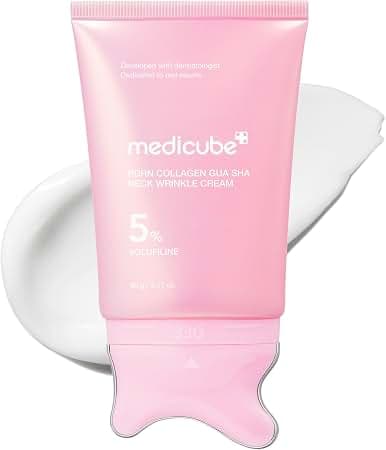 Medicube PDRN Collagen Gua Sha Neck Wrinkle Cream - Firming, Contour Care