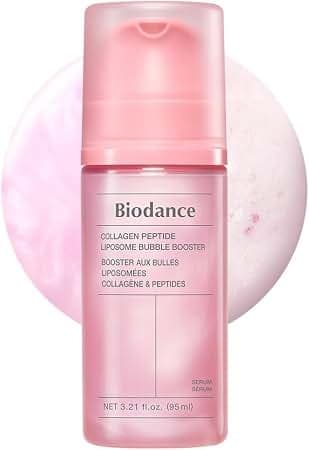 BIODANCE Collagen Peptide Liposome Bubble Booster, Micro-Bubble Foam Essence for Elasticity and Plumping, Hydration & Skin Prep Boost, Quick Morning Mask, Korean Skin Care 95ml